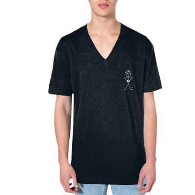 Relaxed organic v-neck t-shirt for men Thumbnail